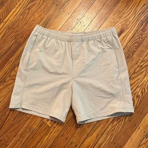 Myles Apparel - Everyday Short in Khaki - 6 inch inseam - Like New!